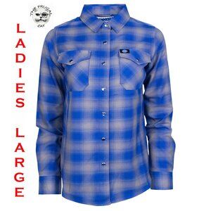 DIXXON FLANNEL x S&S CYCLES Flannel Shirt - Collab 10 YR - Women's Large